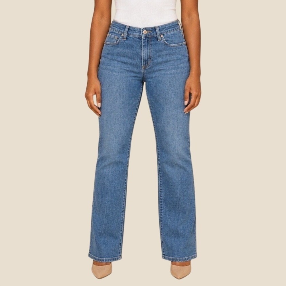 Michael Kors vintage Jeans Women 2/31 Blue Straight Leg Contrast Stitch Mid Rise